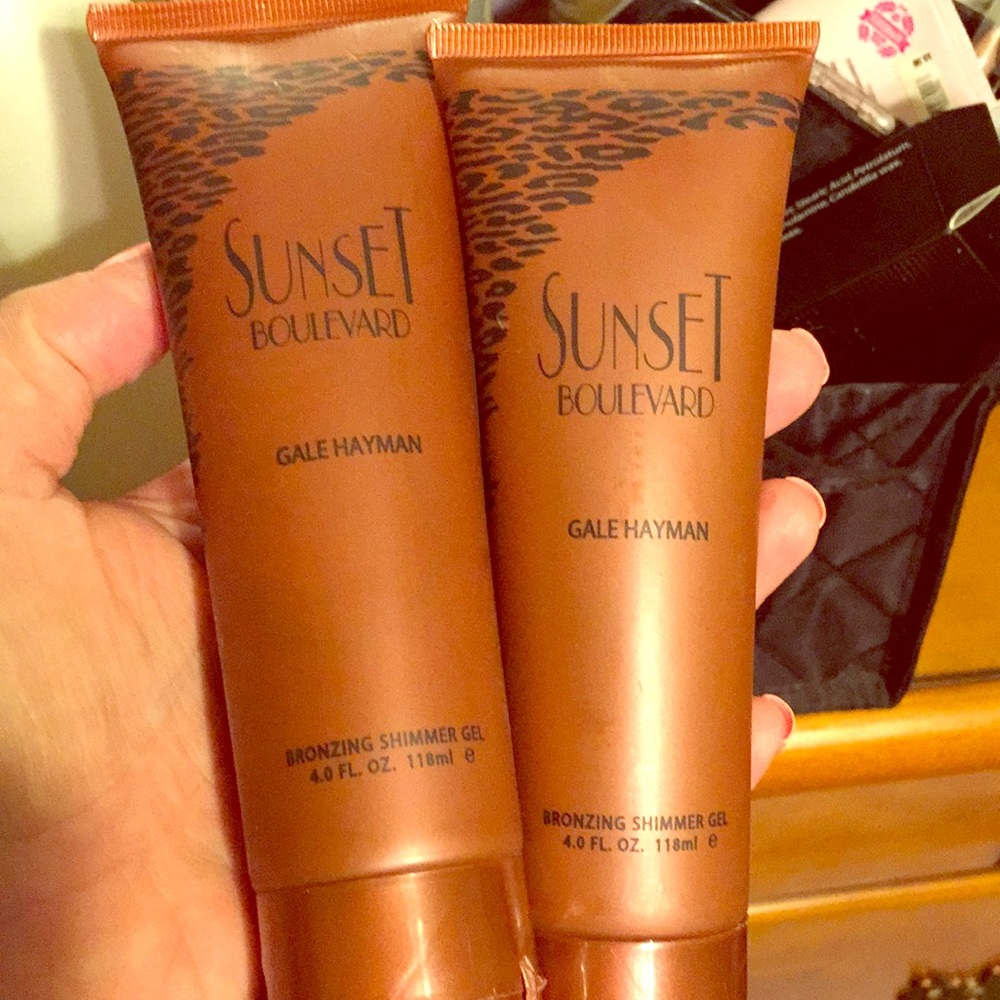Bronze shimmer gel